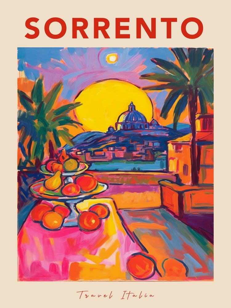 Sorrento Italia Travel Poster
