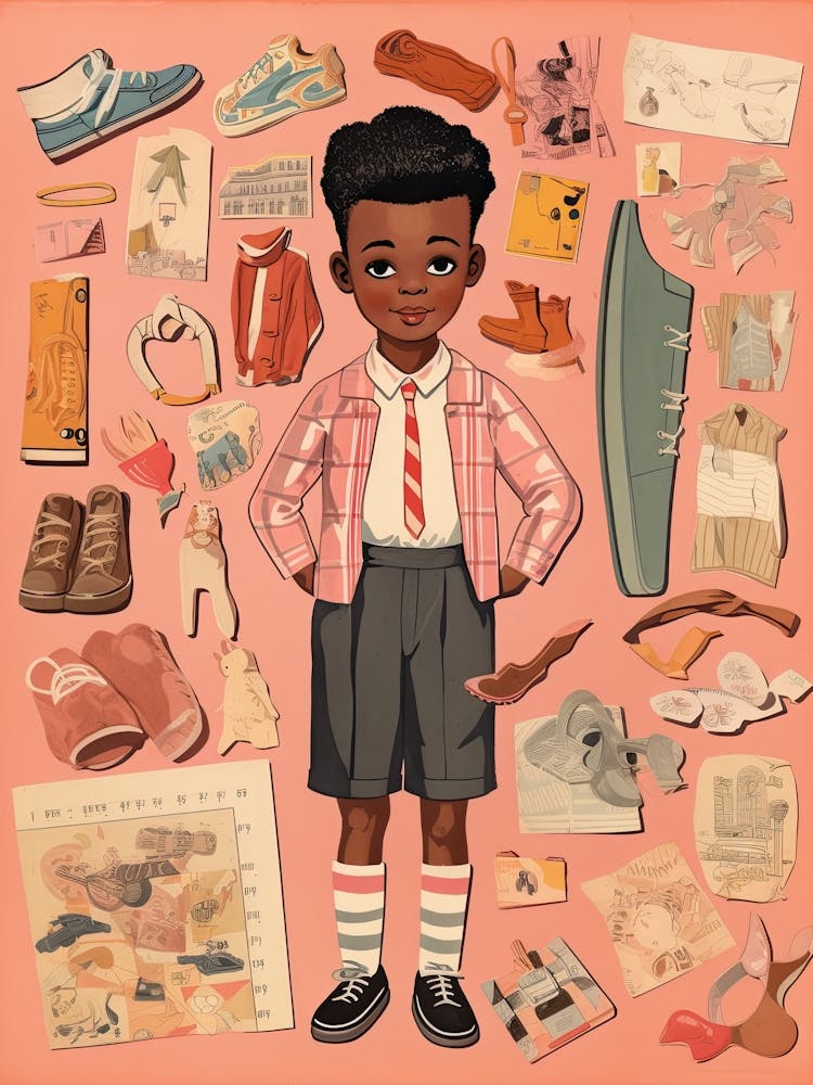 Vintage Paper Doll Boy Kitsch 2