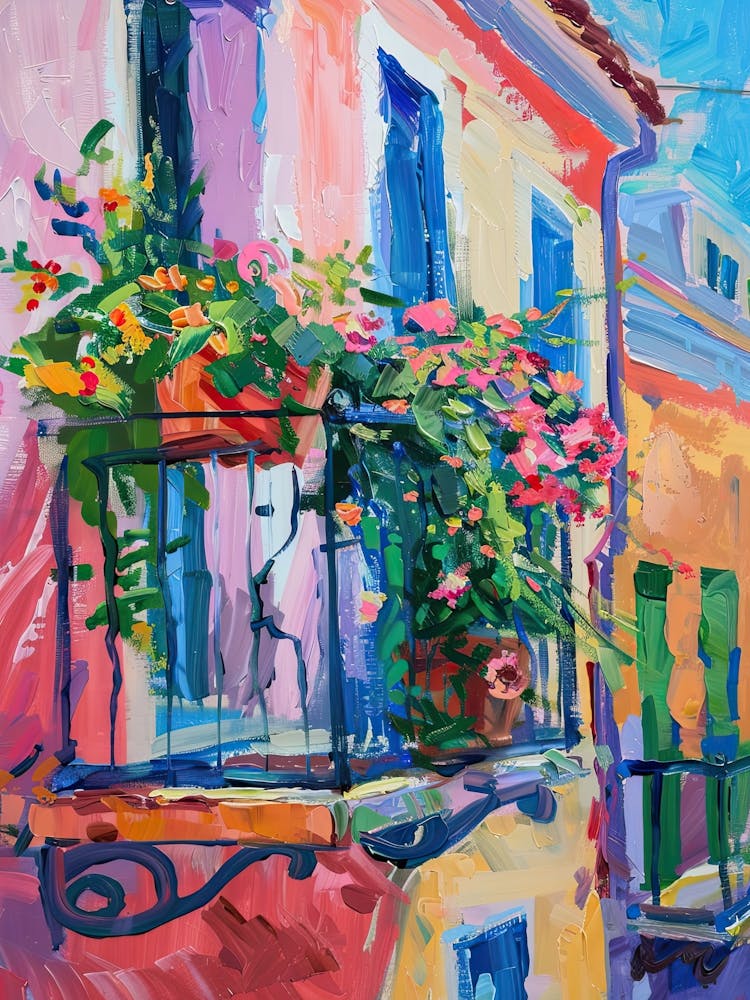 Balcony Painting In Athens 2