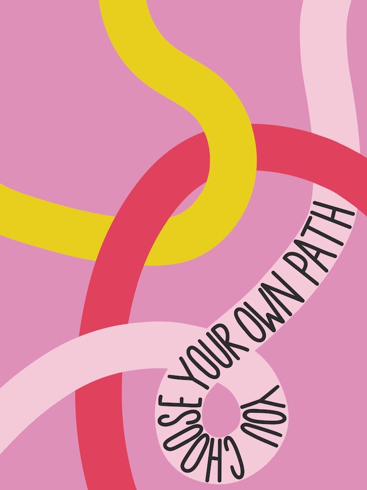 You Choose your Own Path Inspirational Quote Minimalism