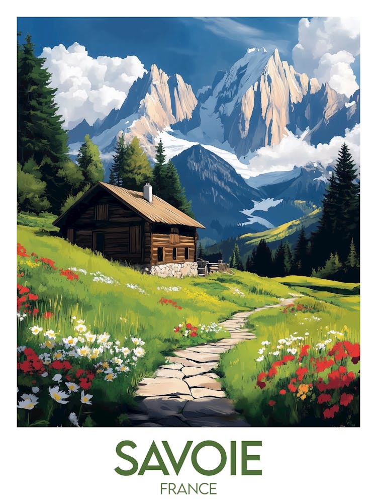 Affiche de voyage Savoie