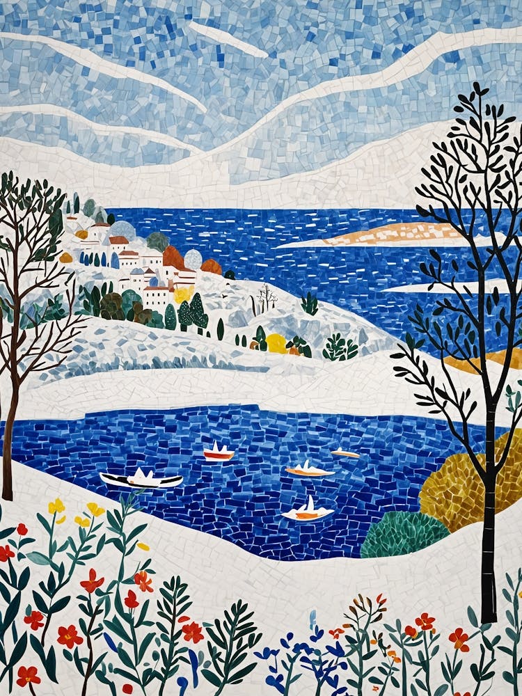 Winter Landscape Mosaic