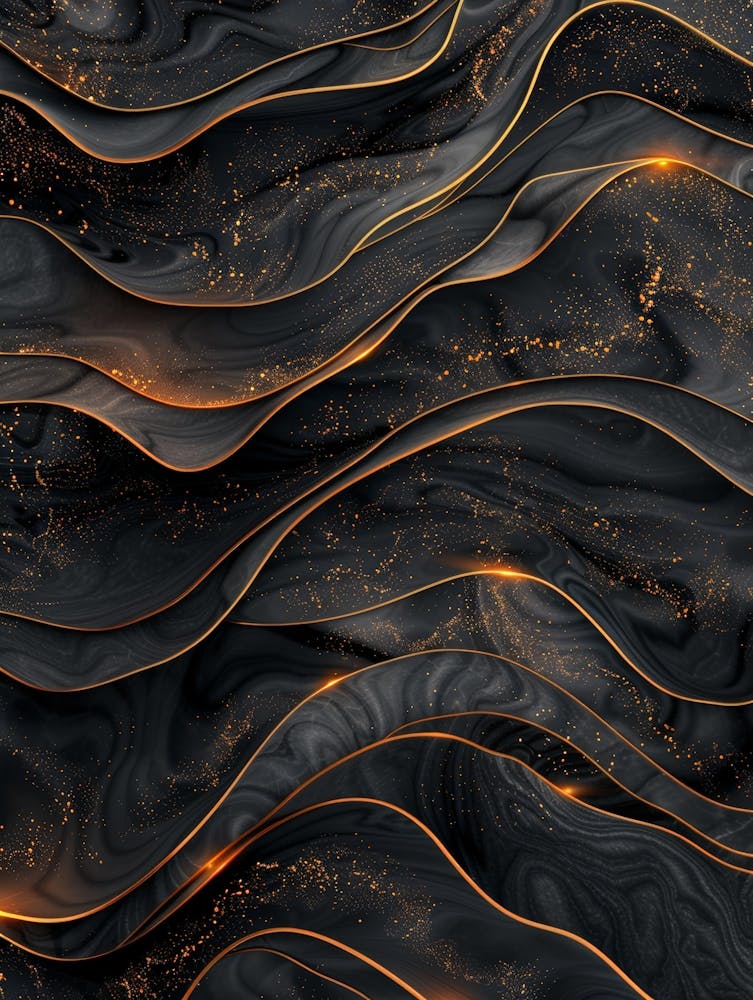 Abstract Gold And Black Background