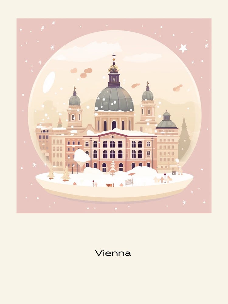 Vienna Austria 1 Snowglobe Poster