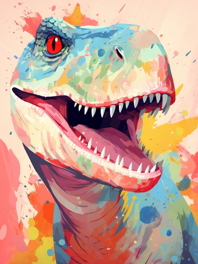 Colourful Dinosaur Allosaurus 1