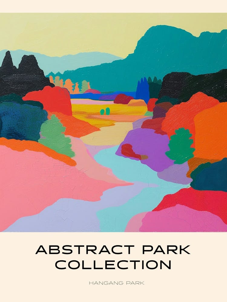 Abstract Park Collection Poster Hangang Park Seoul 2