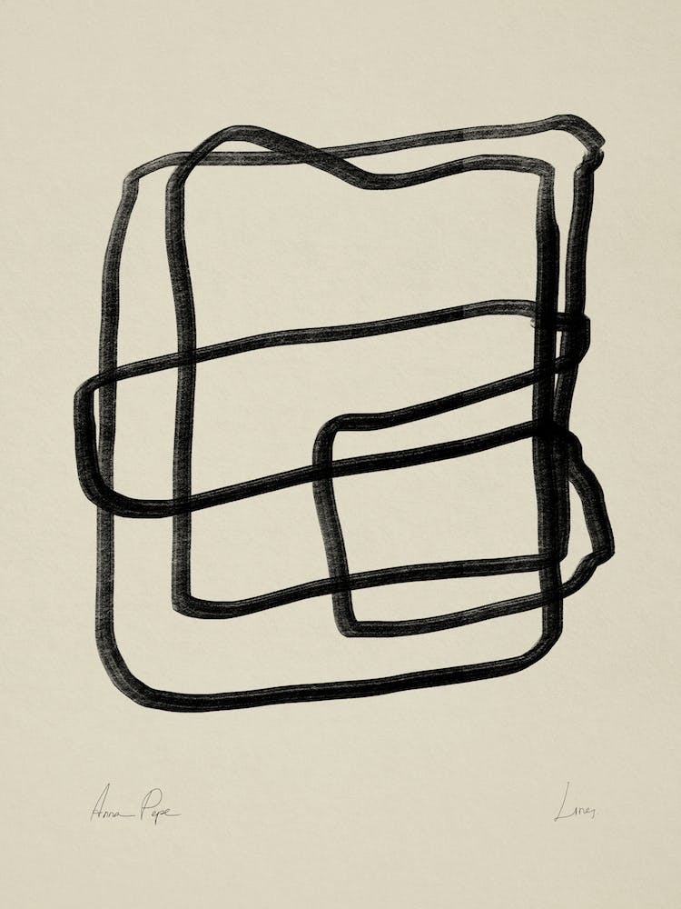 Black Thick Lines On Beige