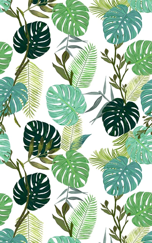 Tropical Leaves Pattern