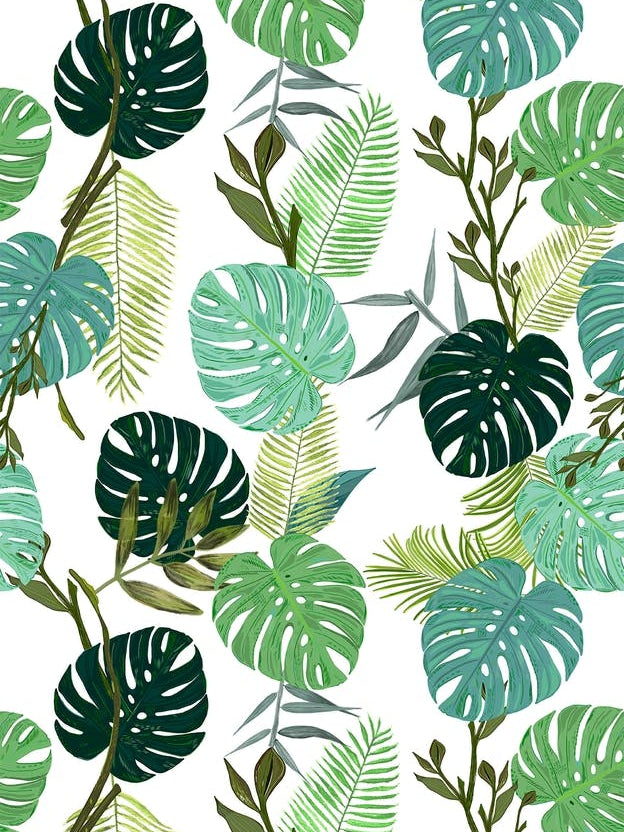 Tropical Leaves Pattern