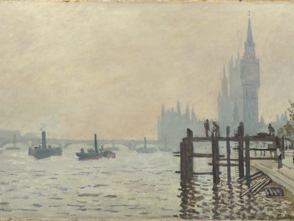 The Thames Below Water, Claude Monet