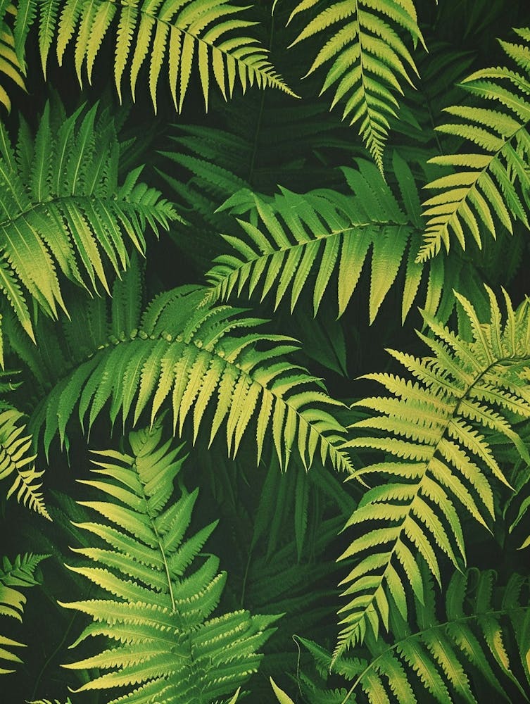 Pattern Poster Leatherleaf Fern 3