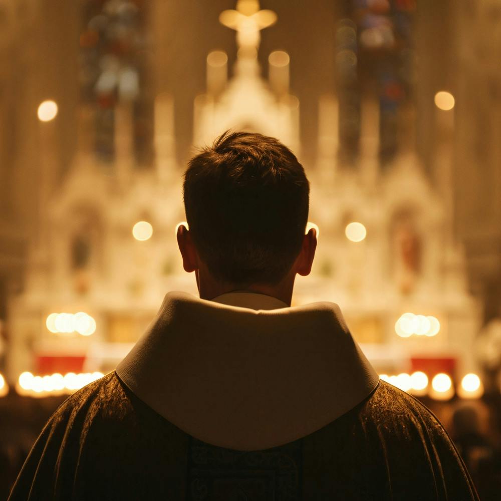 Porträt Eines Priesters