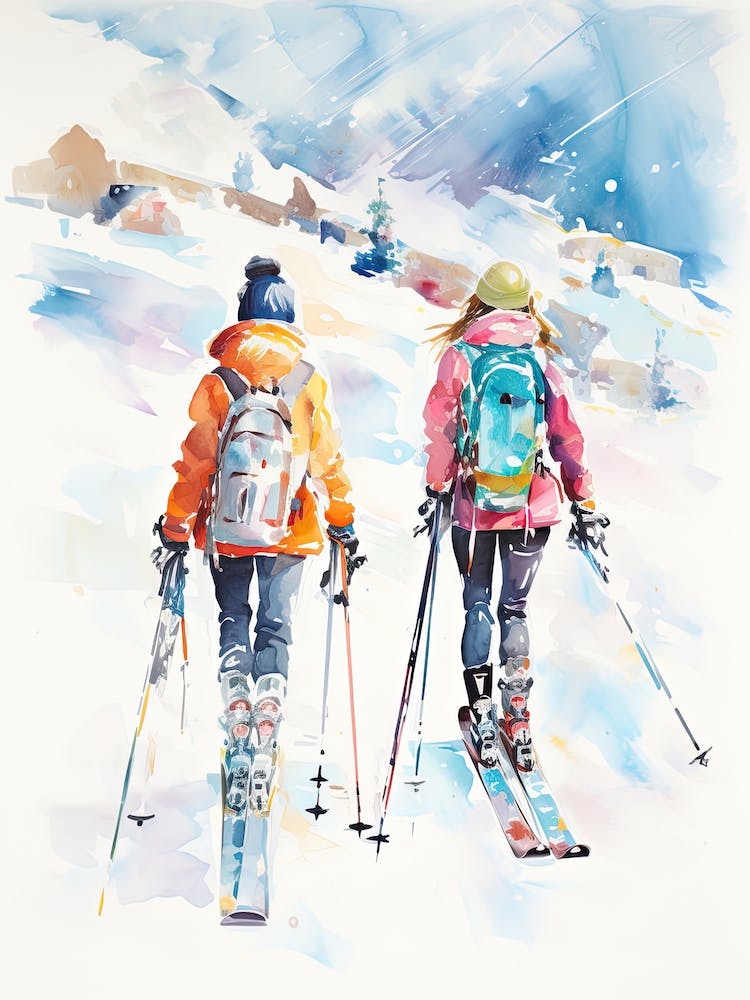 Telluride Ski Resort   Colorado Usa, Ski Resort Illustration 3