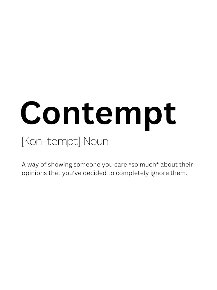 Contempt Definition Meaning