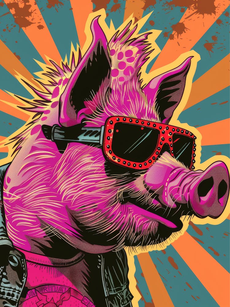 Pig In Sunglasses 1