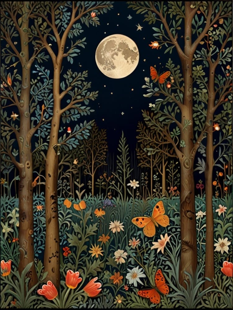 William Morris Moonlight Forest 6