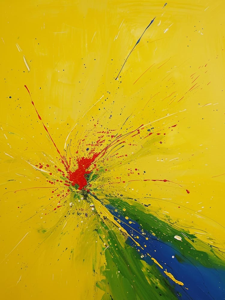 Yellow Abstract Painting
