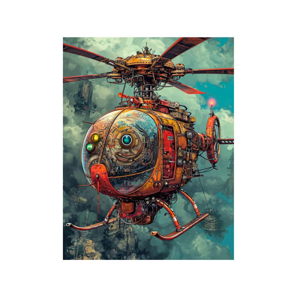 Retro Steampunk Helikopter 2