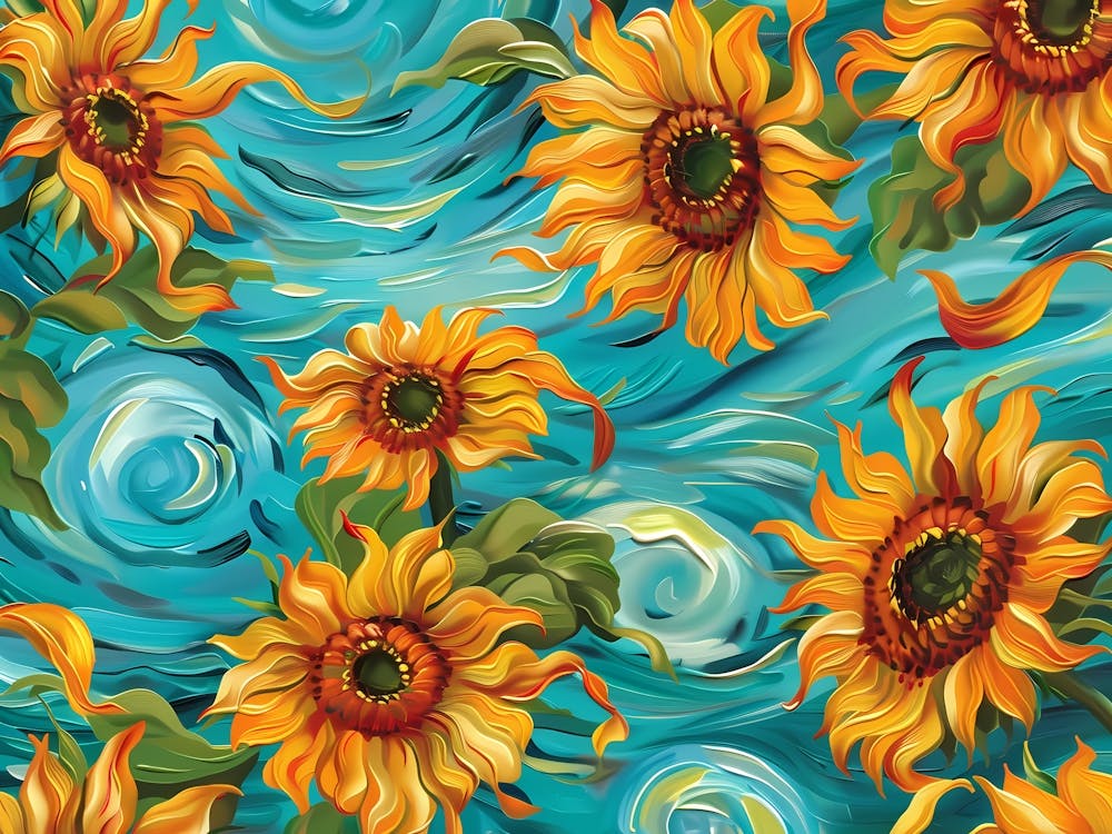 Sunflowers On The Water 1