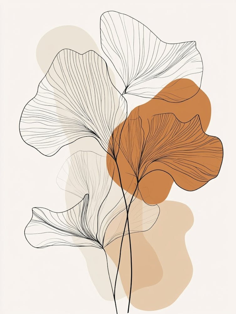 Ginkgo Leaves - Leinwanddruck 1