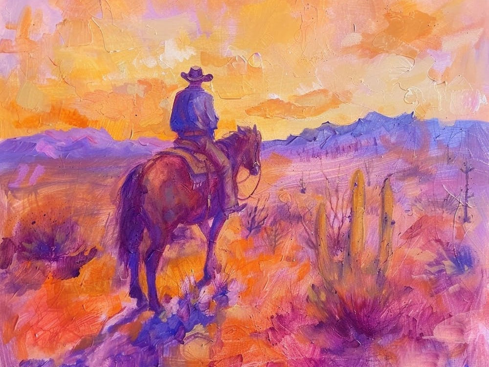 Cowboy Painting Tucson Arizona