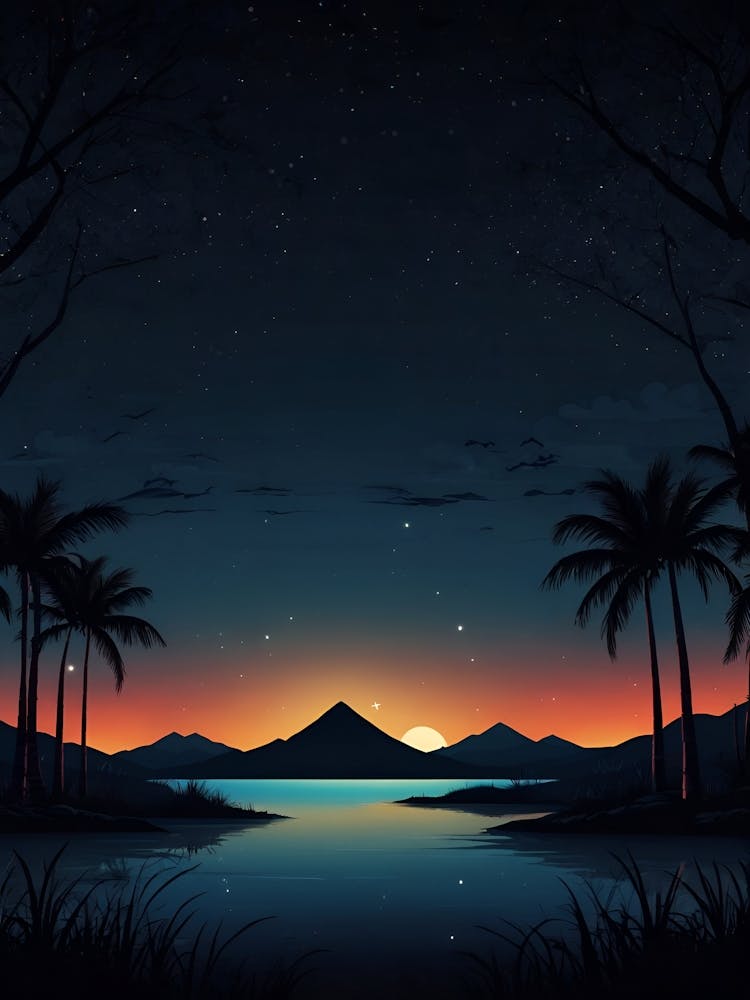 Landscape At Night