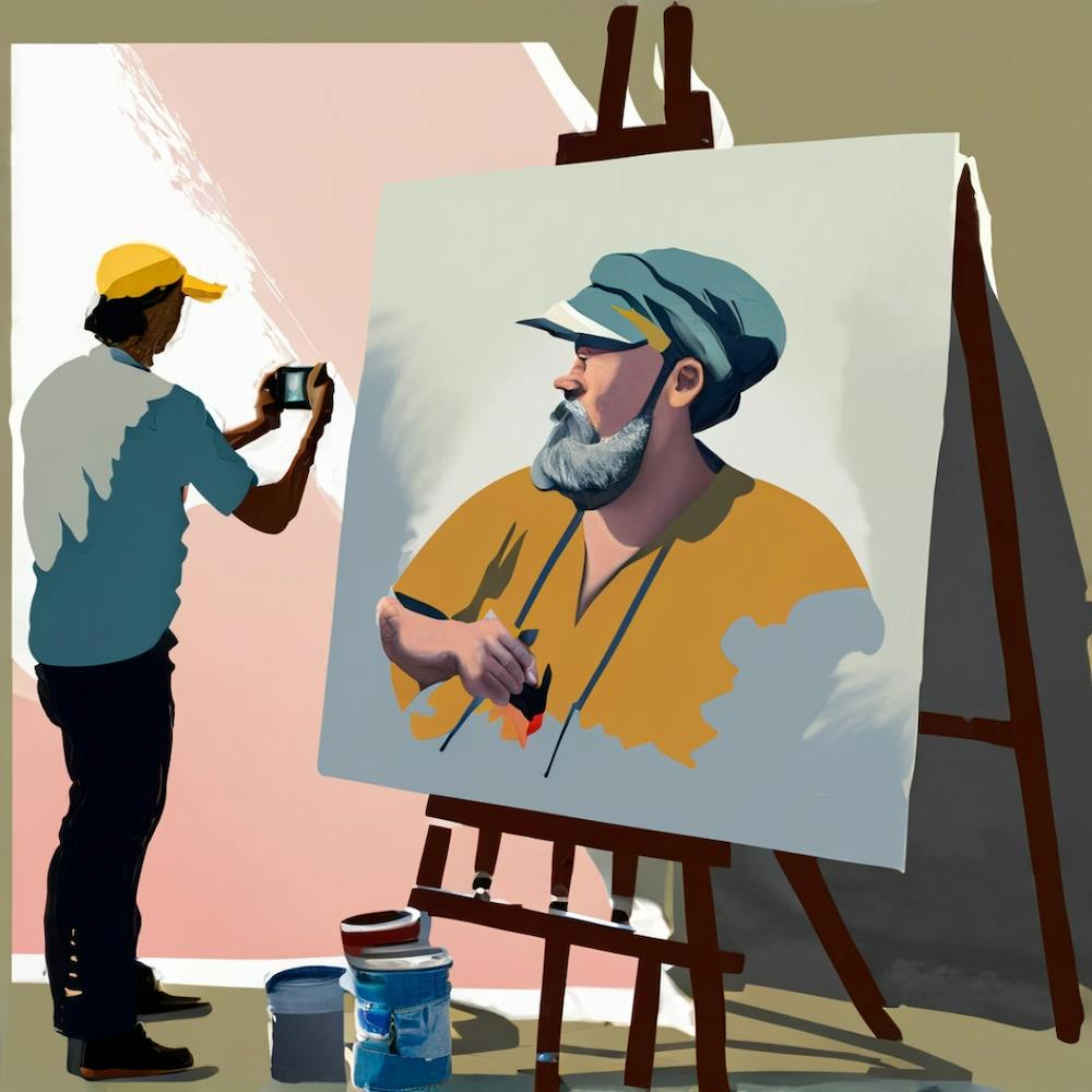 Pop's Painting