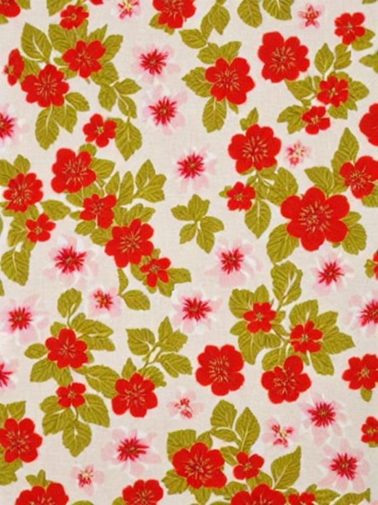 Canterbury Bell Floral Print Retro Pattern 1 Flower