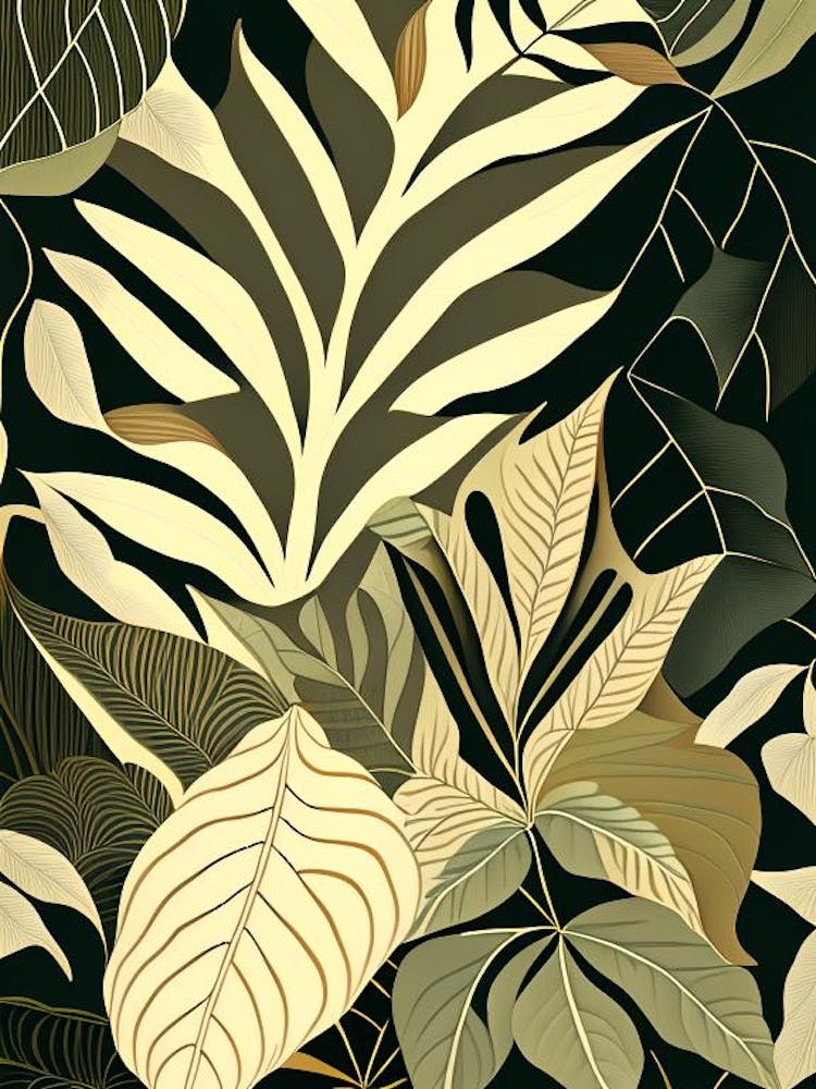 Leaf Pattern Rousseau Inspired 3