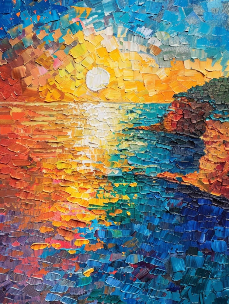 Sunset Over The Sea 10