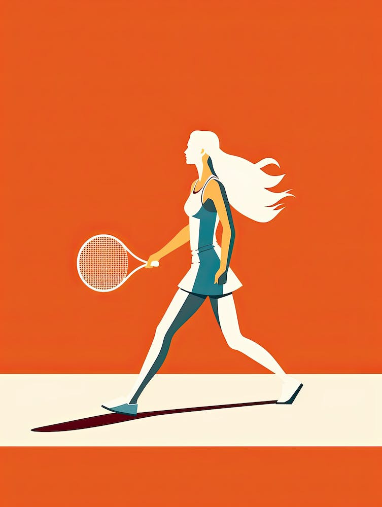 Tennis Player Minimalism