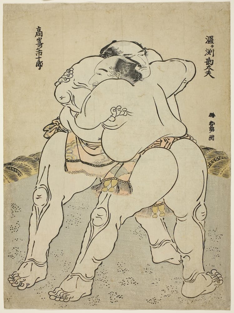 Sumo Wrestler, Katsushika Hokusai