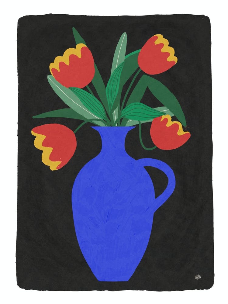 Tulips In A Vase