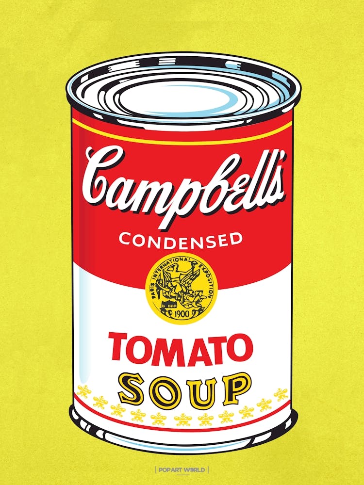 CAMPBELL´S SOUP RED | POP ART Digital creation | THE BEST OF POP ART, NOW IN DIGITAL VERSIONS! Prints with bright colors, sharp images and high image resolution.