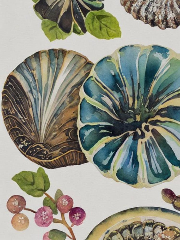 Barnacle Vintage Graphic Watercolour