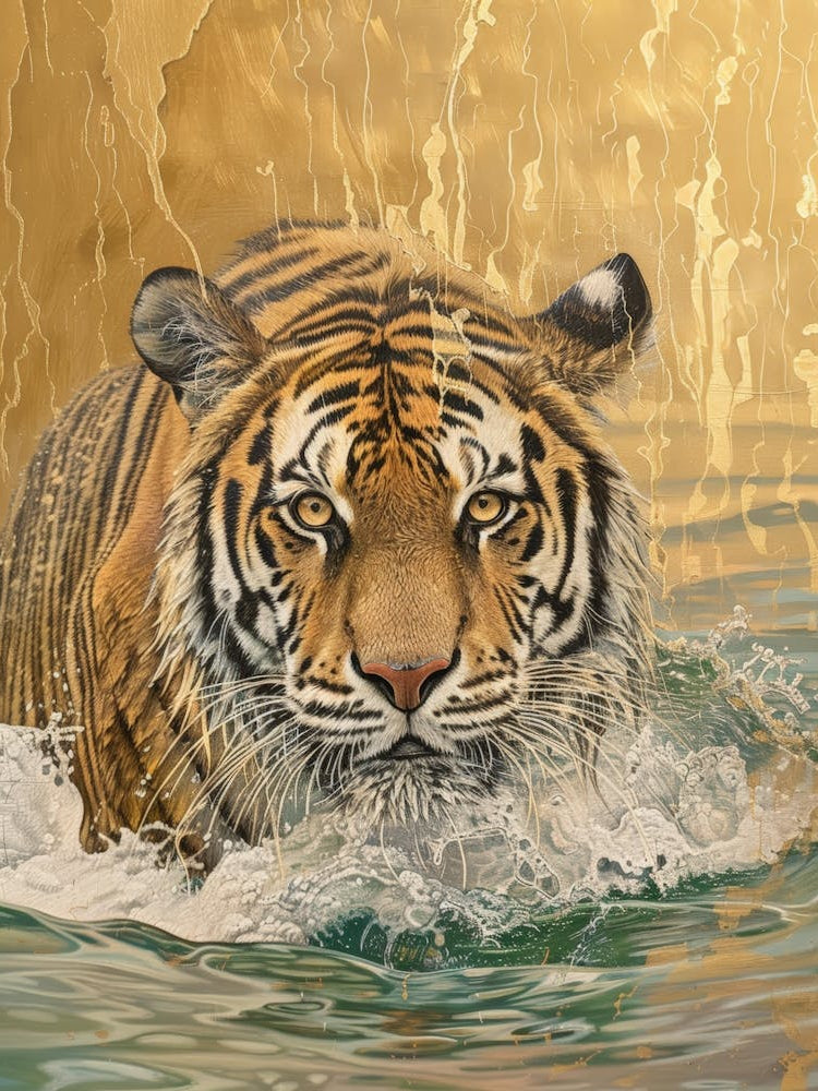Tiger In The Water 15