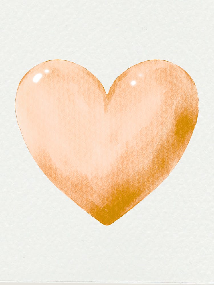 Heart Watercolor Painting