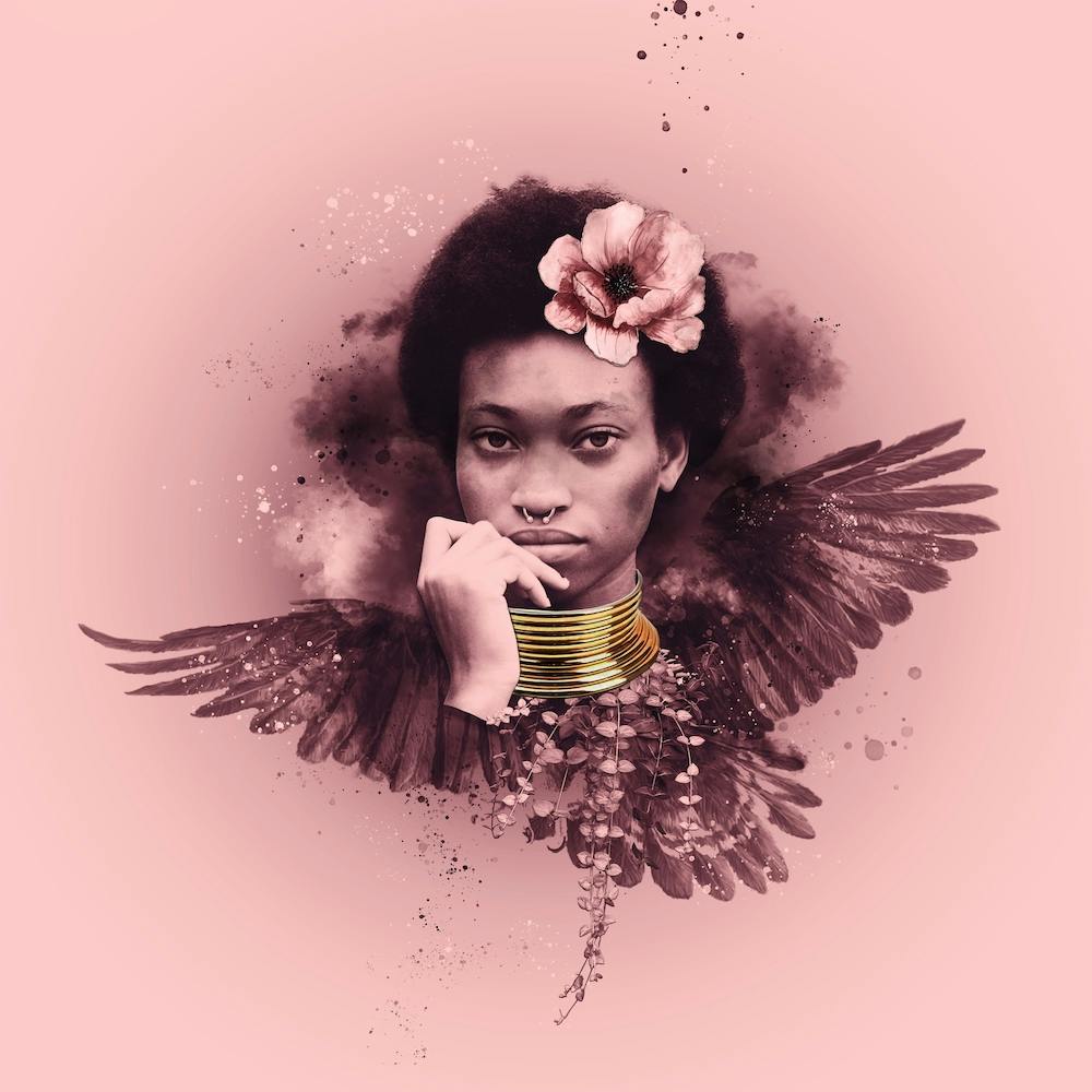 African Woman Square