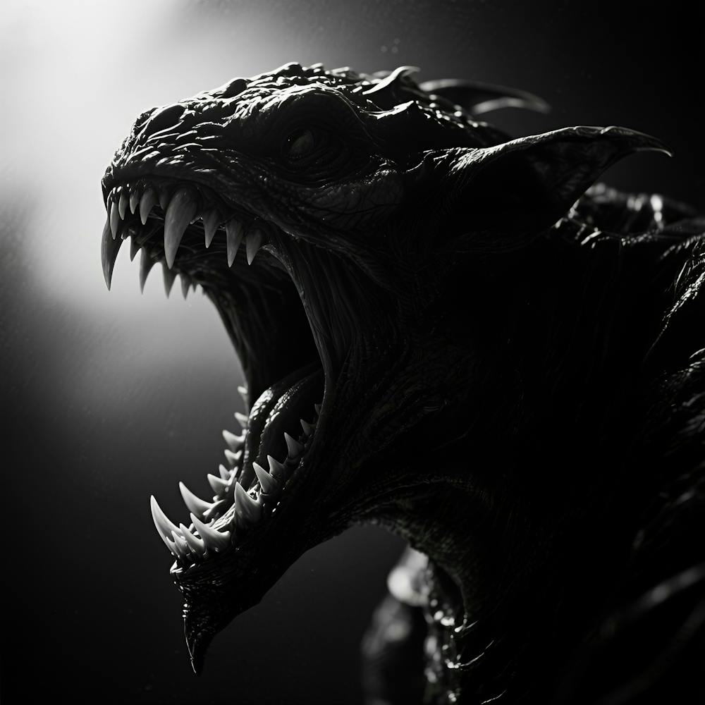 Black And White Monster