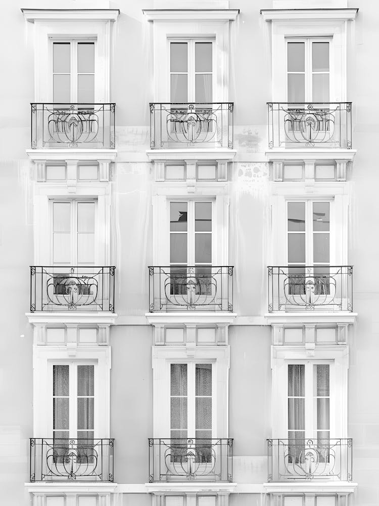 Black And White Building