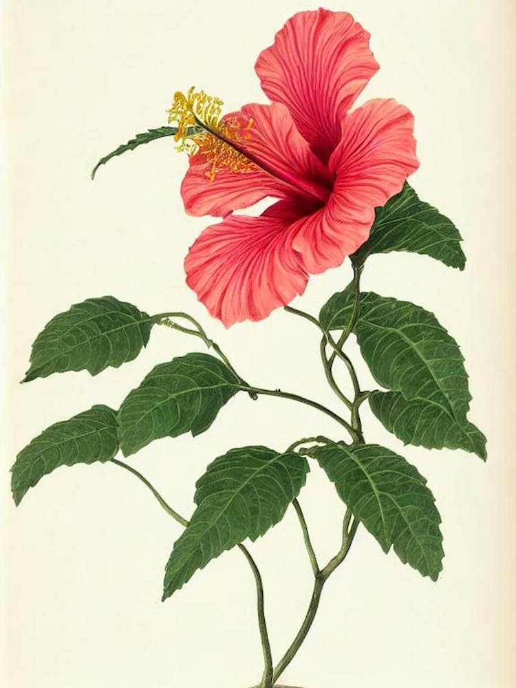 Hibiscus Vintage Botanical 2 Flower