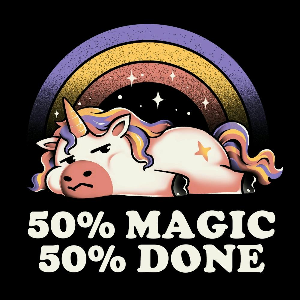 Magie et Fait Licorne Drôle et Ironique