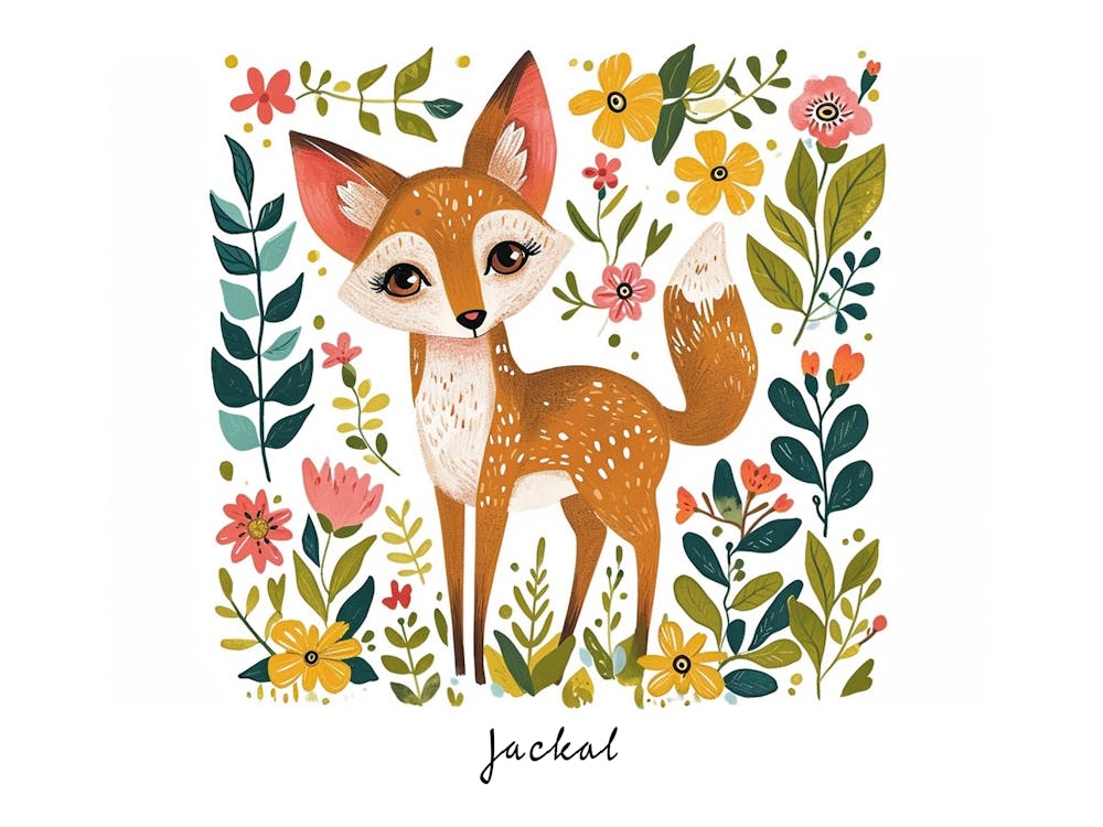 Little Floral Jackal 2 Poster
