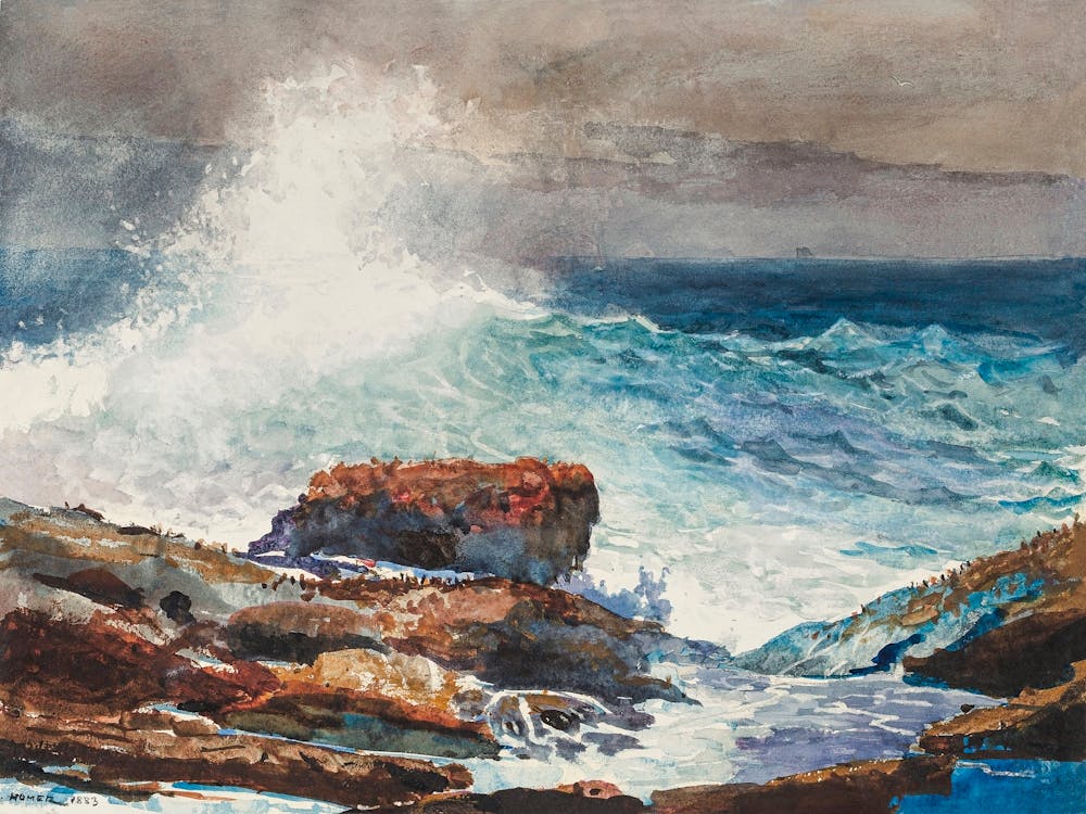 Incoming Tide, Scarboro, Maine (1883), Winslow Homer