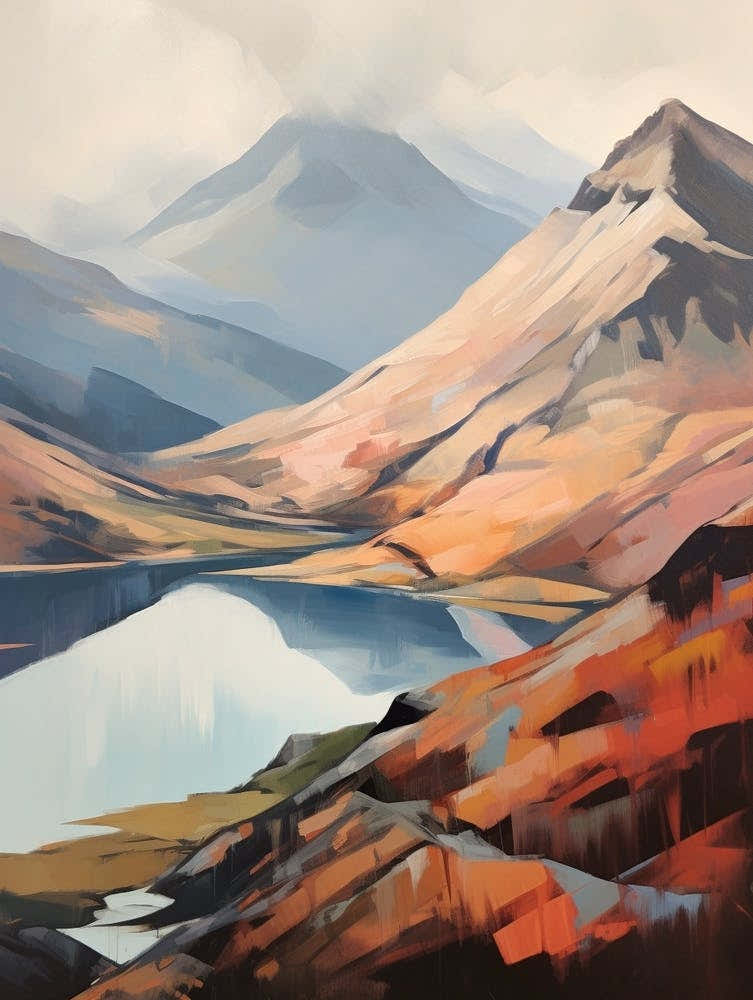 Ben Vorlich Loch Earn Scotland 1 Mountain Painting
