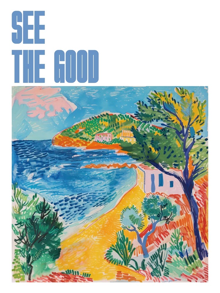 See The Good Poster Coastal Vista Matisse Style 9