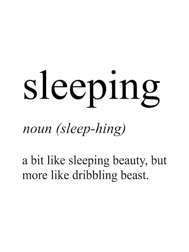 Sleeping Definition Meaning