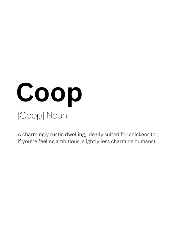 Coop Definition Meaning