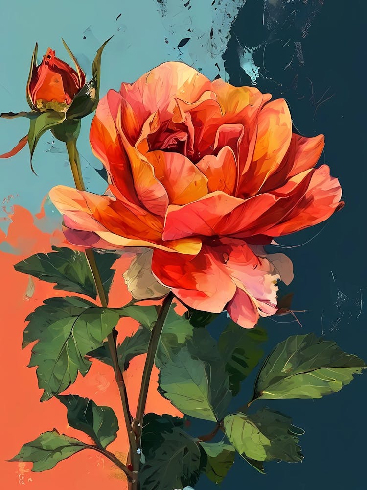 Orange Rose 1