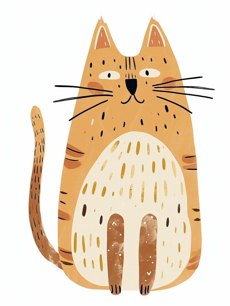 Sokoke Cat Clipart Illustration 2